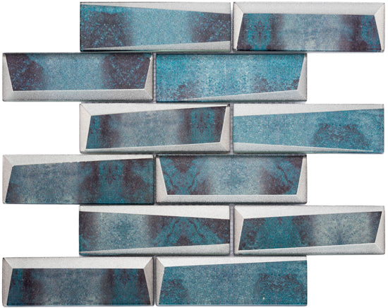 Baerwolf Retro oxid blue 30x30 GL-18063 8mm glans mur.f:048x148