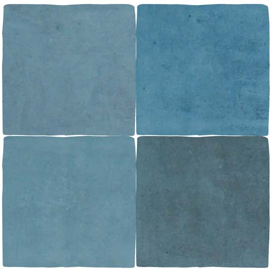 Revoir Paris Atelier turquoise 10x10 dcR1010_009 9,6mm glans