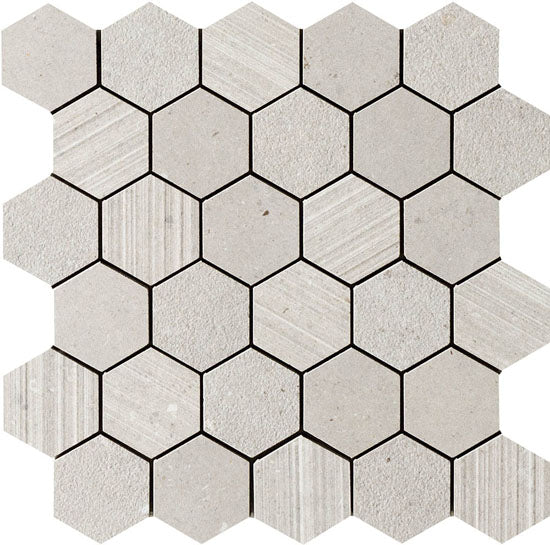 Italgraniti Silver grain grey 30x30 si03mesm 9mm mat moz.f:hexagon