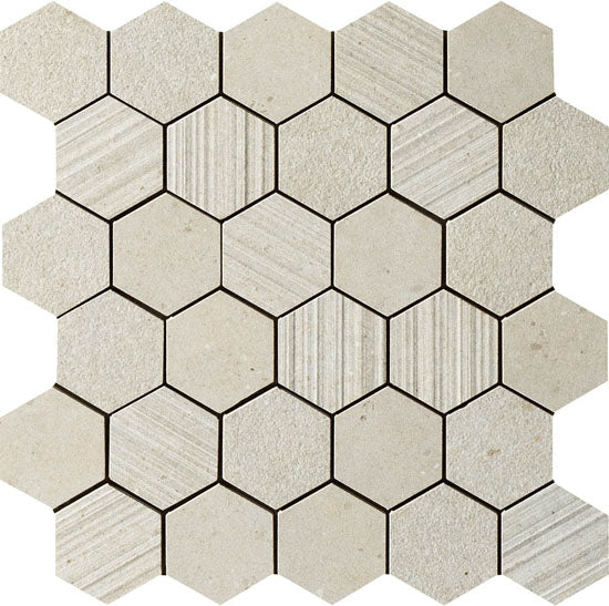 Italgraniti Silver grain beige 30x30 si02mesm 9mm mat moz.f:hexagon