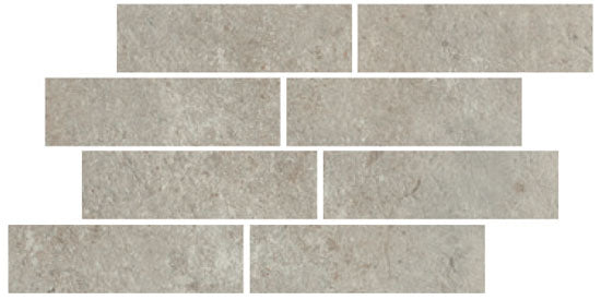 Serenissima Promenade argento 25x40 1070686 10mm mat rett. bricks moz.