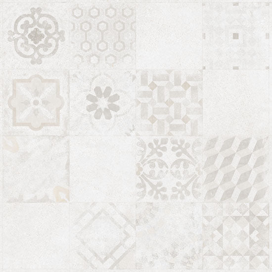 Rako Betonico white grey 60x60 DAK63795 10mm mat rett. R10