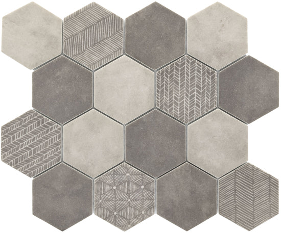 Baerwolf Desert payunia grey 30x30 GL-20062 6mm mat moz.f:073x083 f:hexagon