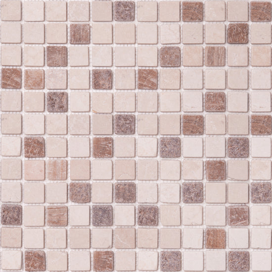 Baerwolf Square cream-brown-mix 30x30 CM-7108 7mm mat R10 moz.f:023x023