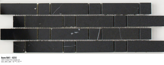 Sicis Stone Marble black 30x30 NERO ITEM N41 10mm moz. afm: 020x064+020x020