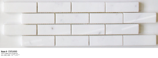 Sicis Stone Marble white and grey 30x30 POL. ITEM 4 10mm moz. afm: 020x064