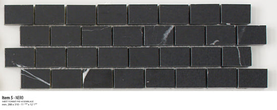 Sicis Stone Marble black 30x30 NERO ITEM 5 10mm moz. afm: 020x030