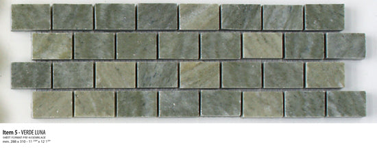 Sicis Stone Marble green 30x30 LUNA ITEM 5 10mm moz. afm: 020x030