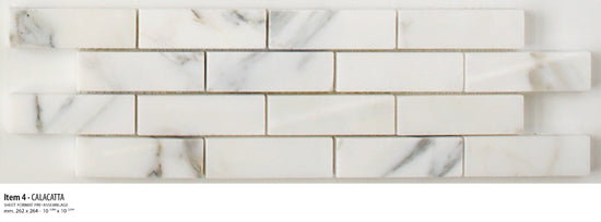 Sicis Stone Marble white and grey 30x30 CALACATTA ITEM 4 10mm moz. afm: 020x064