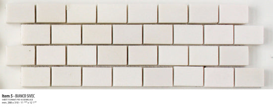 Sicis Stone Marble white and grey 30x30 SIVEC ITEM 5 10mm moz. afm: 020x030