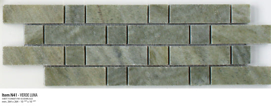 Sicis Stone Marble green 30x30 LUNA ITEM N41 10mm moz. afm: 020x064+020x020