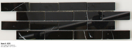 Sicis Stone Marble black 30x30 NERO ITEM 4 10mm moz. afm: 020x064