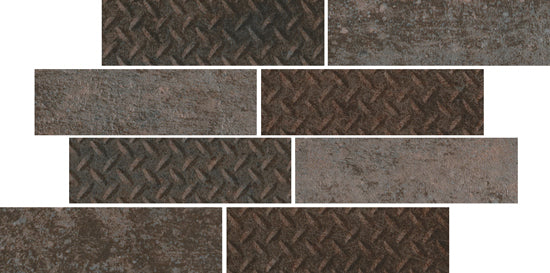 Cercom Temper rust 25x40 1070152 9,5mm mat rett. mos.bricks