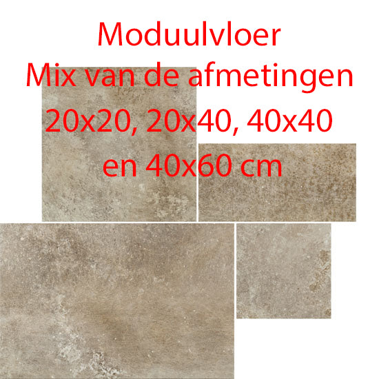 Cir Molo Audace terra d'ormeggio Mix 1068548 mod.20x20/20x40/40x40/40x60 10mm mat R10