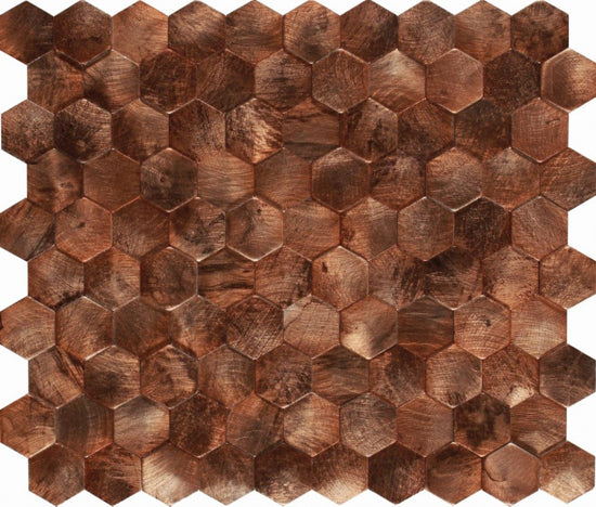 Dune Materia Mosaics bruin 30x30 187542 187542 6mm mat/glans f:hexagon