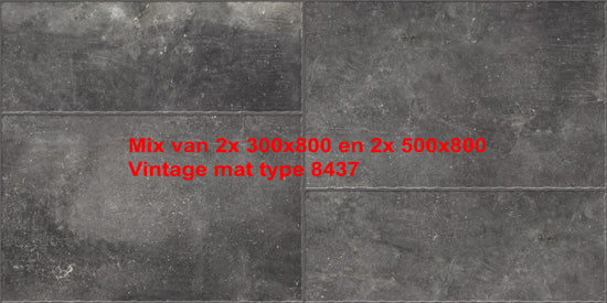 Kronos Carriere Du Kronos namur Mix 8437 10mm mat R10 2x 300x800, 2x 500x800