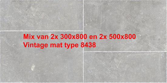 Kronos Carriere Du Kronos gent Mix 8438 10mm mat R10 2x 300x800, 2x 500x800