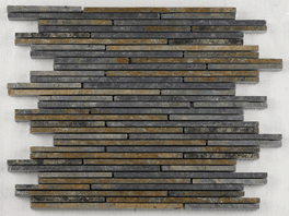 Baerwolf Naturstein sticks slate ru 30x30 CM-09007 10mm mat mur.f:varied