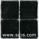 Sicis Murano black 30x30 BLACK 4mm moz.afm: 150x150
