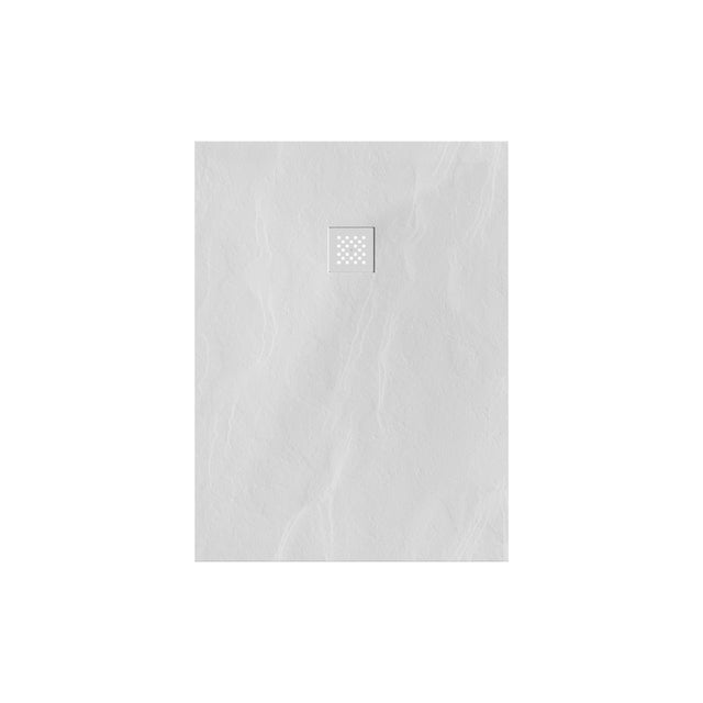 BRAUER Douchebak Asteroid 90x120 incl. antislip en antibacterieel mineraalmarmer mat wit DB-AS90120MW