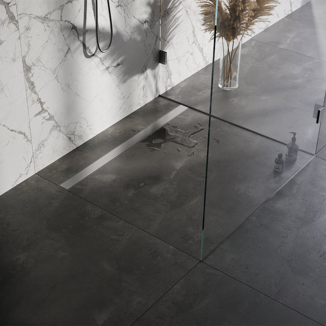 BRAUER Douchegoot met multifunctioneel rooster en flens 7 x 110 RVS geborsteld DR-MRF110NG