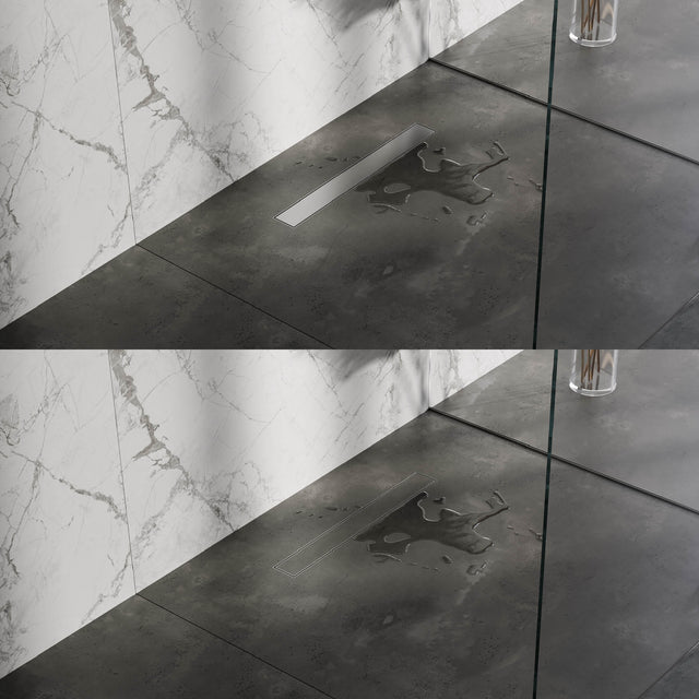 BRAUER Douchegoot met multifunctioneel rooster en flens 7 x 50 RVS geborsteld DR-MRF50NG