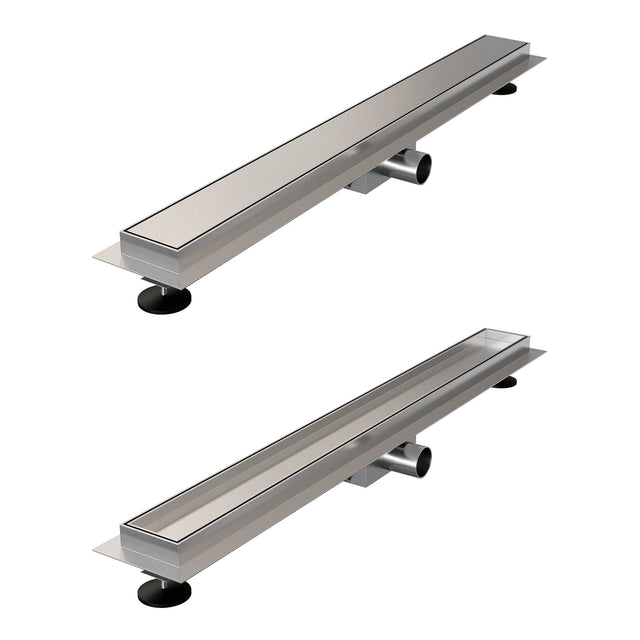 BRAUER Douchegoot met multifunctioneel rooster en flens 7 x 70 RVS geborsteld DR-MRF70NG