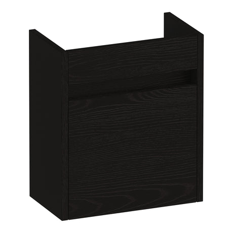 BRAUER Adore fonteinkast 40 met 1 deur greeploos linksdraaiend Timber Black FO-AR40LTB