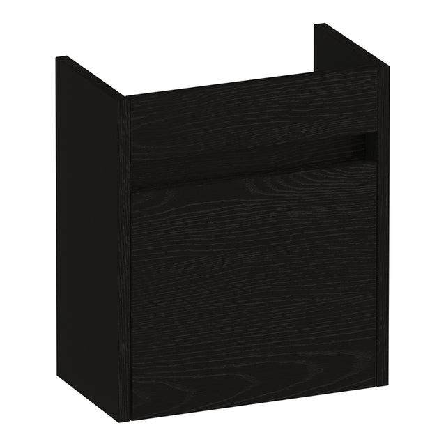 BRAUER Adore fonteinkast 40 met 1 deur greeploos linksdraaiend Timber Black FO-AR40LTB