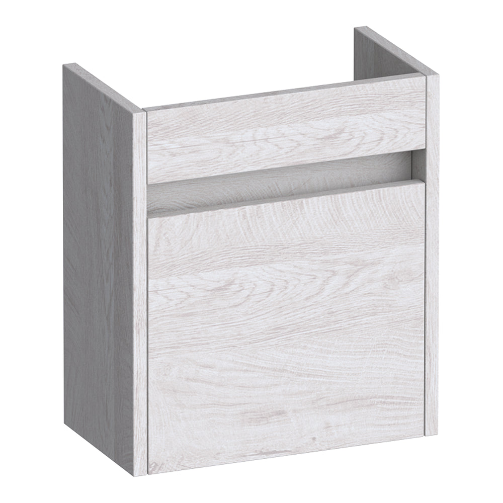 BRAUER Adore fonteinkast 40 met 1 deur greeploos rechtsdraaiend Forest Seashell FO-AR40RFS