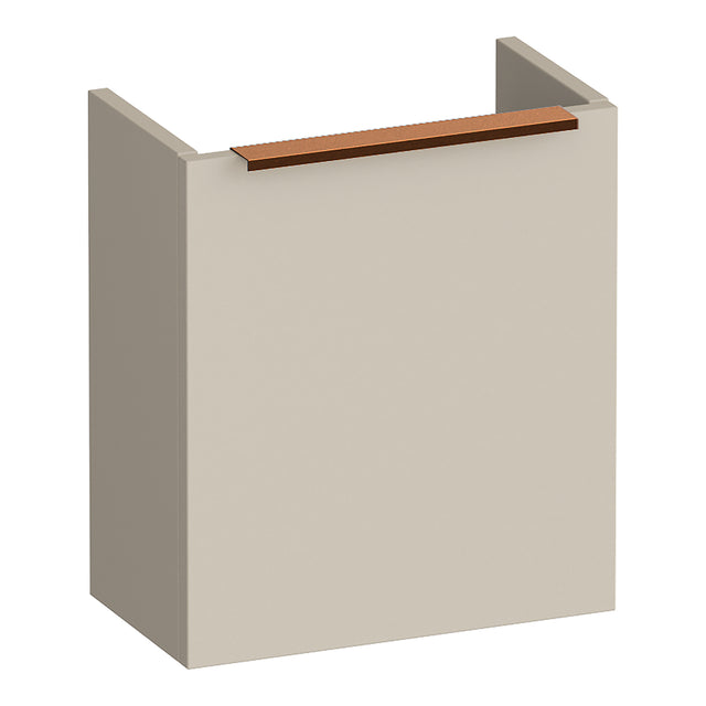 BRAUER Elevate fonteinkast 40 excl. opleggreep met 1 deur linksdraaiend mat beige FO-EL40LMB