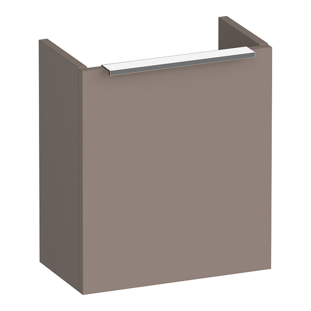 BRAUER Elevate fonteinkast 40 excl. opleggreep met 1 deur linksdraaiend mat mokka FO-EL40LMM