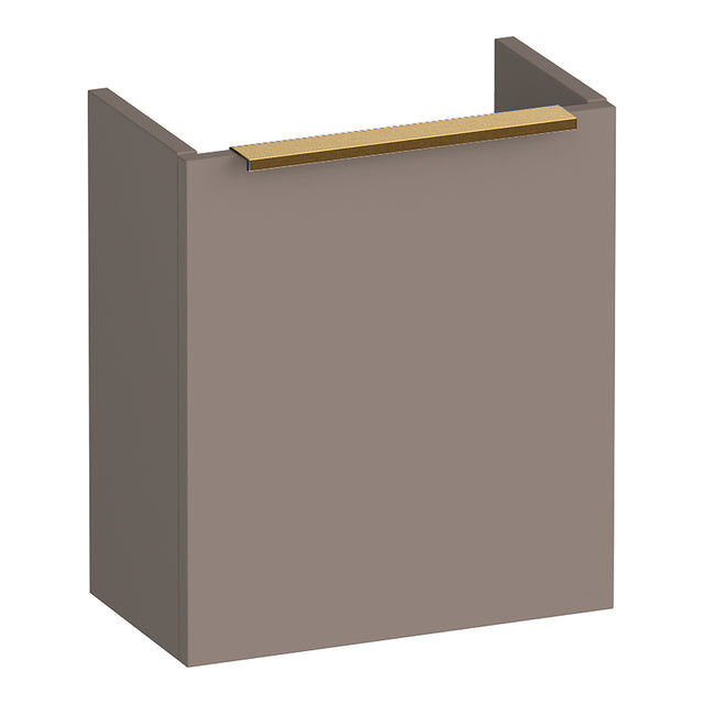 BRAUER Elevate fonteinkast 40 excl. opleggreep met 1 deur linksdraaiend mat mokka FO-EL40LMM