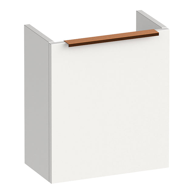 BRAUER Elevate fonteinkast 40 excl. opleggreep met 1 deur linksdraaiend mat wit FO-EL40LMW
