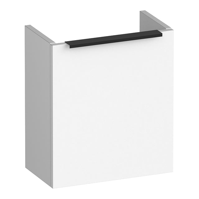 BRAUER Elevate fonteinkast 40 excl. opleggreep met 1 deur linksdraaiend mat wit FO-EL40LMW