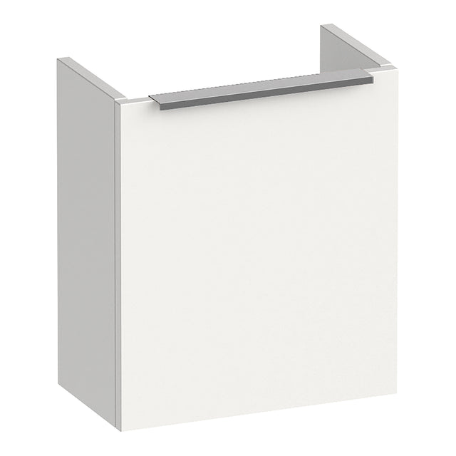 BRAUER Elevate fonteinkast 40 excl. opleggreep met 1 deur linksdraaiend mat wit FO-EL40LMW