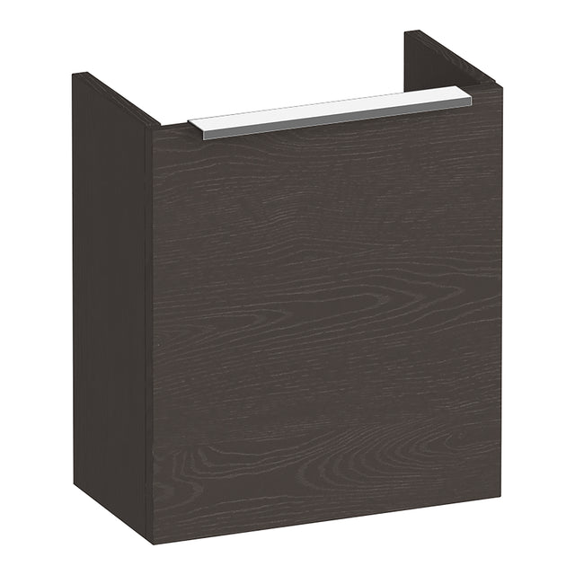 BRAUER Elevate fonteinkast 40 excl. opleggreep met 1 deur linksdraaiend Timber Anthracite FO-EL40LTA