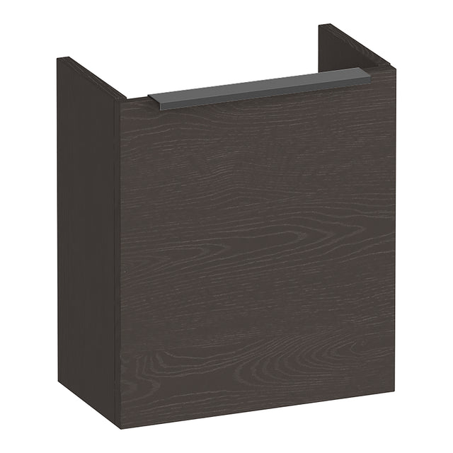 BRAUER Elevate fonteinkast 40 excl. opleggreep met 1 deur linksdraaiend Timber Anthracite FO-EL40LTA