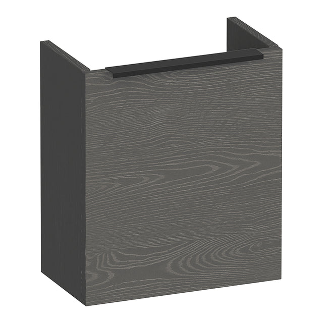 BRAUER Elevate fonteinkast 40 excl. opleggreep met 1 deur linksdraaiend Timber Grey FO-EL40LTG