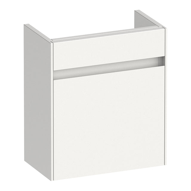 BRAUER Inspire fonteinkast 40 met 1 deur greeploos linksdraaiend hoogglans wit FO-IN40LHW