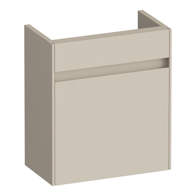 BRAUER Inspire fonteinkast 40 met 1 deur greeploos linksdraaiend mat beige FO-IN40LMB
