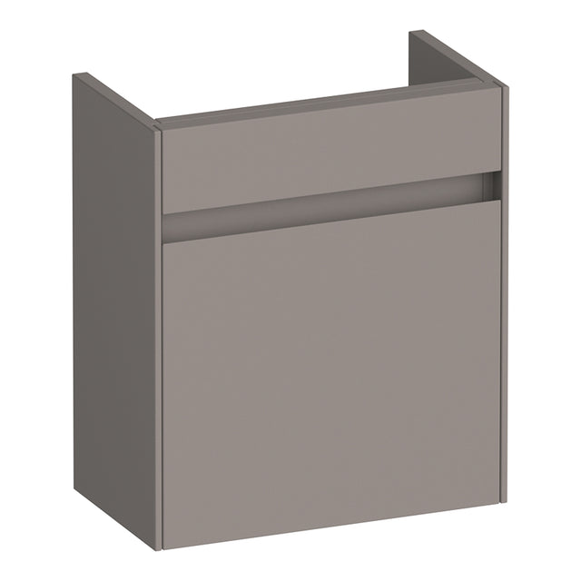 BRAUER Inspire fonteinkast 40 met 1 deur greeploos linksdraaiend mat taupe FO-IN40LMT