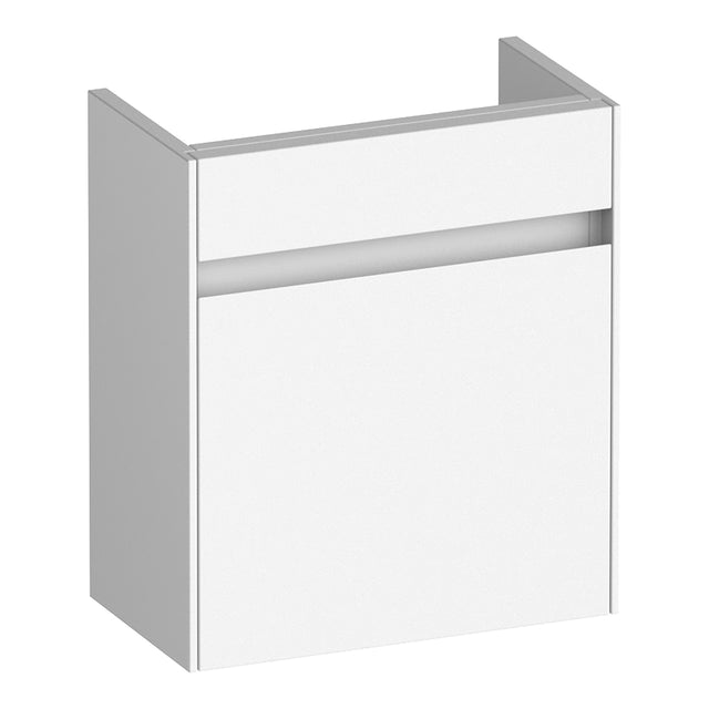 BRAUER Inspire fonteinkast 40 met 1 deur greeploos linksdraaiend mat wit FO-IN40LMW