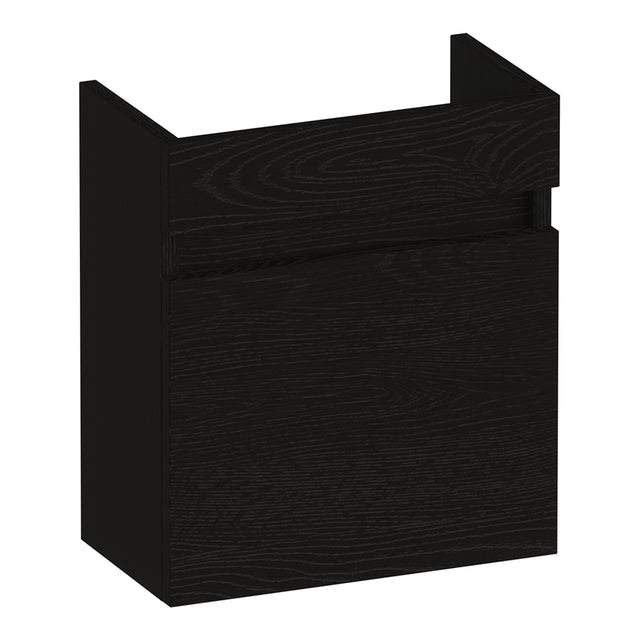 BRAUER Joy fonteinkast 40 met 1 deur greeploos linksdraaiend Timber Black FO-JY40LTB