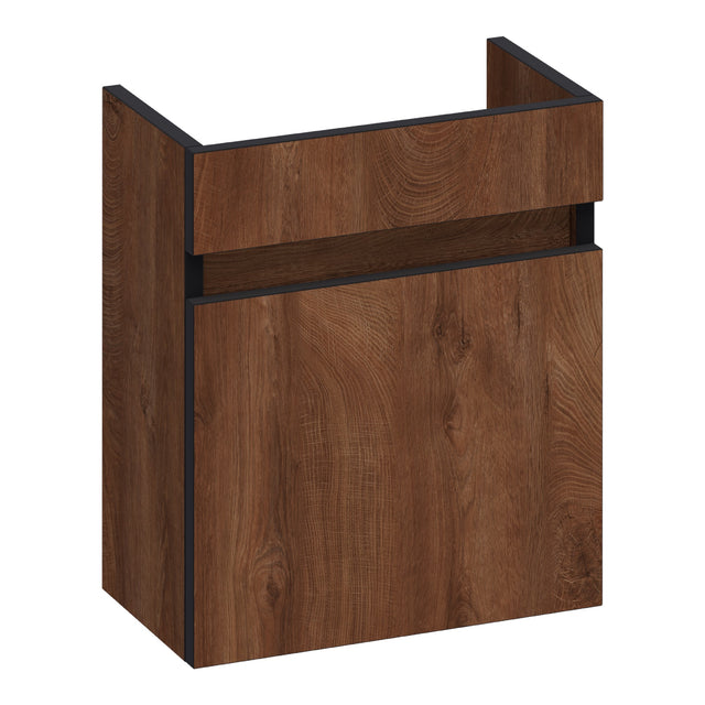 BRAUER Joy Edge fonteinkast 40 met 1 deur greeploos rechtsdraaiend Forest Cacao FO-JYE40RFC