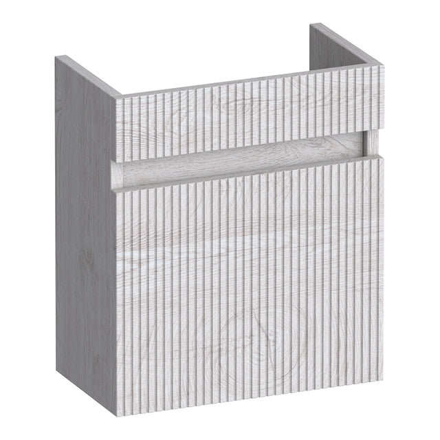 BRAUER Joy Wavy fonteinkast 40 met 1 deur greeploos linksdraaiend Forest Seashell FO-JYW40LFS