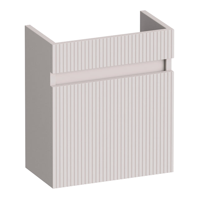 BRAUER Joy Wavy fonteinkast 40 met 1 deur greeploos linksdraaiend mat zand FO-JYW40LMS