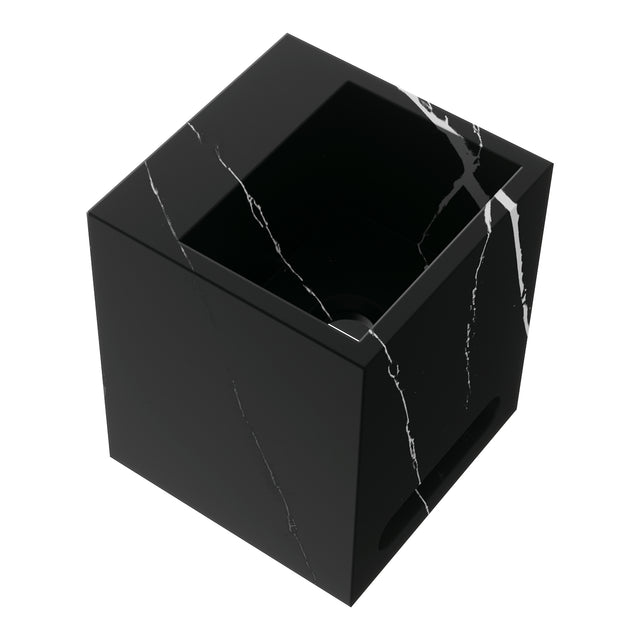 BRAUER Nova fontein vrijhangend 25 incl. blinde ophanging met 0 kraangaten marmerlook Nero Marquina FO-NO250NM