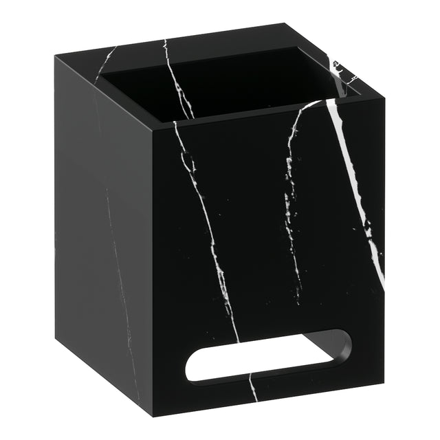 BRAUER Nova fontein vrijhangend 25 incl. blinde ophanging met 0 kraangaten marmerlook Nero Marquina FO-NO250NM