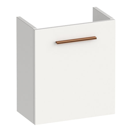 BRAUER Trust fonteinkast 40 excl. opbouwgreep met 1 deur linksdraaiend mat wit FO-TR40LMW